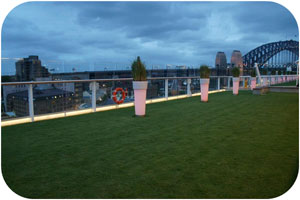 'The Lawn Club' by night