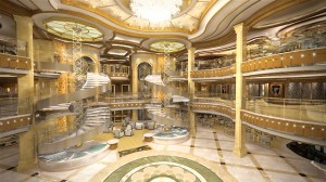 The largest atrium of any Princess ship. Image: Princess Cruises