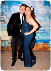 Lyndon with "South Pacific" costar Kate Ceberano