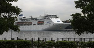 Pacific Pearl at White Bay April 15 2013. Photo Credit: Carnival Australia