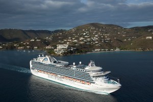 Emerald Princess in St. Thomas. Photo Credit: Princess Cruises
