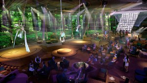 Two70 transforms by night. Photo credit: Royal Caribbean