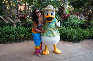 Cruise in Review Editor Natalie gets up close and personal with Donald Duck!