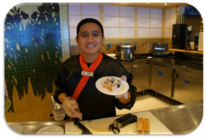 Sushi Bar goodness aboard Carnival Liberty