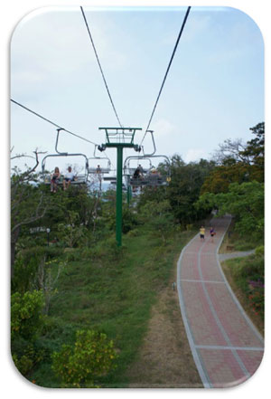 Ashley and Josh choose to walk to Mahogany Beach...our choice...the chairlift