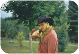 Steve channels his inner cowboy in "Tough Hombre"