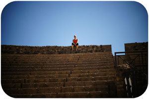 Elysia sits atop the ampitheatre
