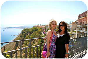 Elysia and I relish the breathtaking views 