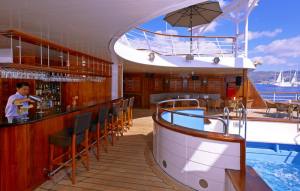 Bar on board Wind Star. Photo Credit: Windstar Cruises