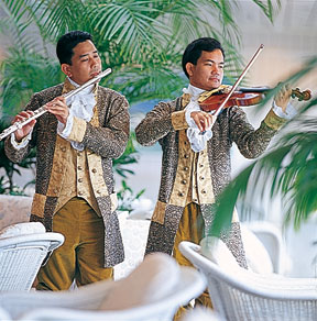 Mozart Tea performers. Photo Credit: Crystal Cruises