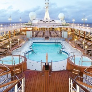 Seven Seas Voyager Pool Deck.  Photo Credit: Regent Seven Seas Cruises