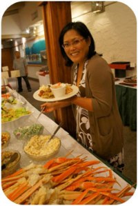 Tracy from Poi Planet relishes in the delectable Hawaiian fare 